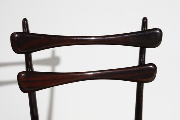 MANIFATTURA ITALIANA : Cinque sedie  - Asta Asta 370 | DESIGN E ARTI DECORATIVE DEL NOVECENTO Virtuale - Associazione Nazionale - Case d'Asta italiane