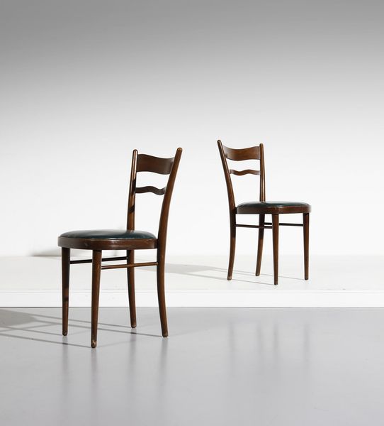 MANIFATTURA ITALIANA : Coppia di sedie  - Asta Asta 370 | DESIGN E ARTI DECORATIVE DEL NOVECENTO Virtuale - Associazione Nazionale - Case d'Asta italiane