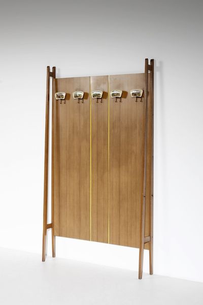 MANIFATTURA ITALIANA : Appendiabiti con formelle dipinte  - Asta Asta 370 | DESIGN E ARTI DECORATIVE DEL NOVECENTO Virtuale - Associazione Nazionale - Case d'Asta italiane