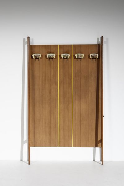 MANIFATTURA ITALIANA : Appendiabiti con formelle dipinte  - Asta Asta 370 | DESIGN E ARTI DECORATIVE DEL NOVECENTO Virtuale - Associazione Nazionale - Case d'Asta italiane