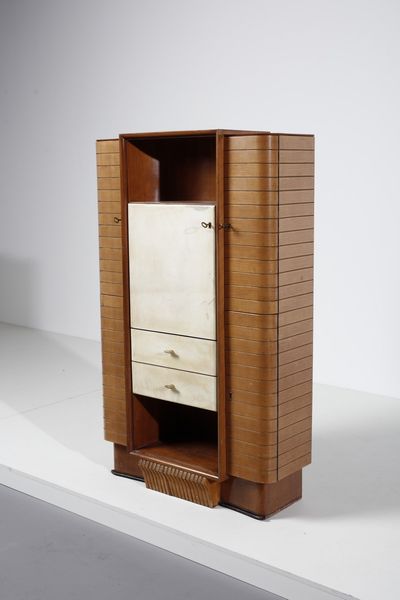 BORSANI OSVALDO (1911 - 1985) : nello stile di. Mobile da soggiorno  - Asta Asta 370 | DESIGN E ARTI DECORATIVE DEL NOVECENTO Virtuale - Associazione Nazionale - Case d'Asta italiane
