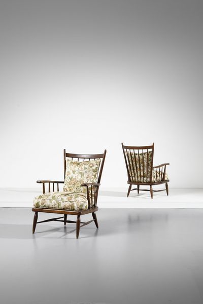 MANIFATTURA ITALIANA : Coppia di poltrone  - Asta Asta 370 | DESIGN E ARTI DECORATIVE DEL NOVECENTO Virtuale - Associazione Nazionale - Case d'Asta italiane