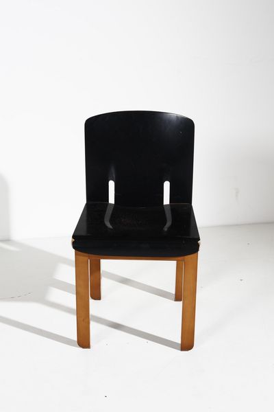 SCARPA AFRA (1937 -2011) & TOBIA (n. 1935) : attribuito. Sei sedie  - Asta Asta 370 | DESIGN E ARTI DECORATIVE DEL NOVECENTO Virtuale - Associazione Nazionale - Case d'Asta italiane