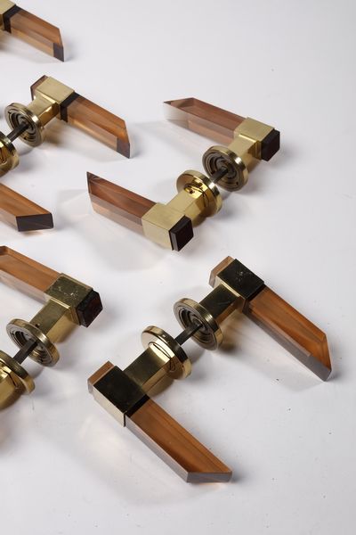 REGA ROMEO (1925 - 1984) : attribuito. Undici maniglie  - Asta Asta 370 | DESIGN E ARTI DECORATIVE DEL NOVECENTO Virtuale - Associazione Nazionale - Case d'Asta italiane