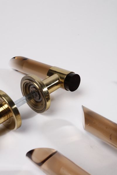 REGA ROMEO (1925 - 1984) : attribuito. Nove maniglie  - Asta Asta 370 | DESIGN E ARTI DECORATIVE DEL NOVECENTO Virtuale - Associazione Nazionale - Case d'Asta italiane