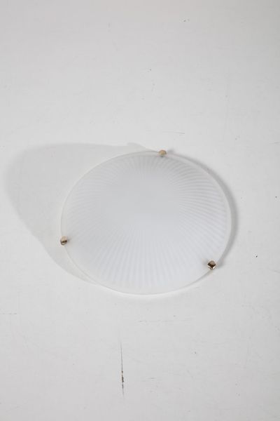 MANIFATTURA ITALIANA : Lampada a plafoniera  - Asta Asta 370 | DESIGN E ARTI DECORATIVE DEL NOVECENTO Virtuale - Associazione Nazionale - Case d'Asta italiane