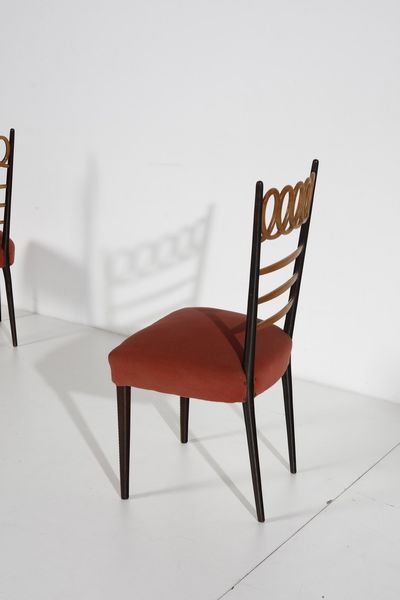 MANIFATTURA ITALIANA : Sei sedie  - Asta Asta 370 | DESIGN E ARTI DECORATIVE DEL NOVECENTO Virtuale - Associazione Nazionale - Case d'Asta italiane