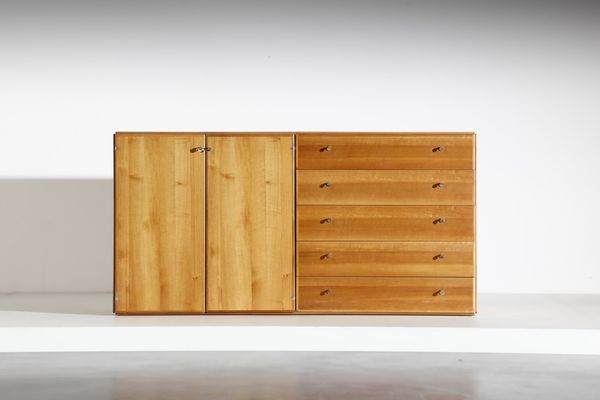 SCARPA AFRA (1937 -2011) & TOBIA (n. 1935) : Credenza per Stildomus  - Asta Asta 370 | DESIGN E ARTI DECORATIVE DEL NOVECENTO Virtuale - Associazione Nazionale - Case d'Asta italiane