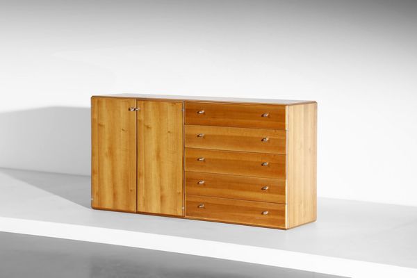 SCARPA AFRA (1937 -2011) & TOBIA (n. 1935) : Credenza per Stildomus  - Asta Asta 370 | DESIGN E ARTI DECORATIVE DEL NOVECENTO Virtuale - Associazione Nazionale - Case d'Asta italiane