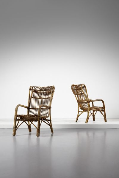 MANIFATTURA ITALIANA : Coppia di poltroncine  - Asta Asta 370 | DESIGN E ARTI DECORATIVE DEL NOVECENTO Virtuale - Associazione Nazionale - Case d'Asta italiane