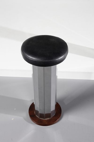 MANIFATTURA ITALIANA : Coppia di sgabelli da bar  - Asta Asta 370 | DESIGN E ARTI DECORATIVE DEL NOVECENTO Virtuale - Associazione Nazionale - Case d'Asta italiane