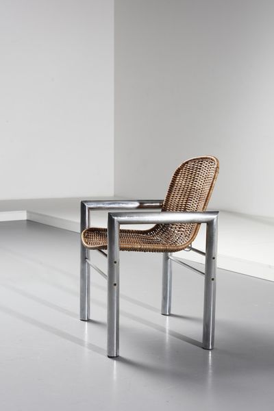 MANIFATTURA ITALIANA : Coppia di sedie  - Asta Asta 370 | DESIGN E ARTI DECORATIVE DEL NOVECENTO Virtuale - Associazione Nazionale - Case d'Asta italiane