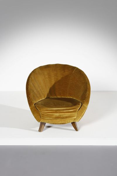 ULRICH GUGLIELMO (1904 - 1977) : attribuito. Poltrona  - Asta Asta 370 | DESIGN E ARTI DECORATIVE DEL NOVECENTO Virtuale - Associazione Nazionale - Case d'Asta italiane