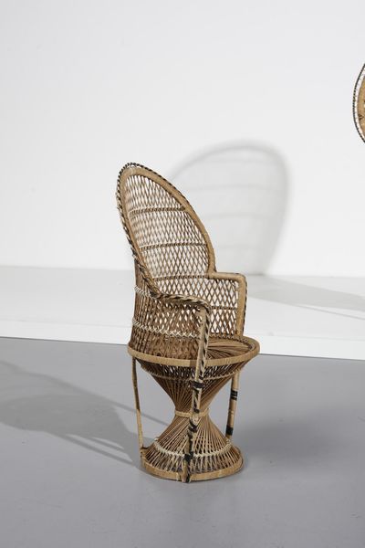 MANIFATTURA ITALIANA : Tre poltrone  - Asta Asta 370 | DESIGN E ARTI DECORATIVE DEL NOVECENTO Virtuale - Associazione Nazionale - Case d'Asta italiane