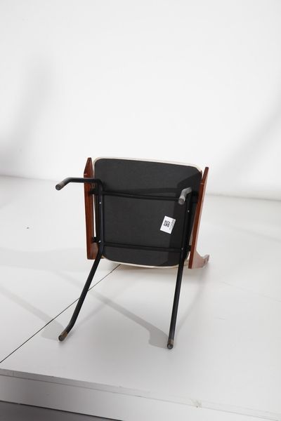 RATTI CARLO : attribuito. Sei sedie  - Asta Asta 370 | DESIGN E ARTI DECORATIVE DEL NOVECENTO Virtuale - Associazione Nazionale - Case d'Asta italiane