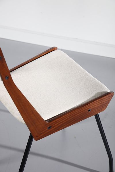 RATTI CARLO : attribuito. Sei sedie  - Asta Asta 370 | DESIGN E ARTI DECORATIVE DEL NOVECENTO Virtuale - Associazione Nazionale - Case d'Asta italiane