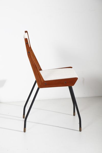 RATTI CARLO : attribuito. Sei sedie  - Asta Asta 370 | DESIGN E ARTI DECORATIVE DEL NOVECENTO Virtuale - Associazione Nazionale - Case d'Asta italiane