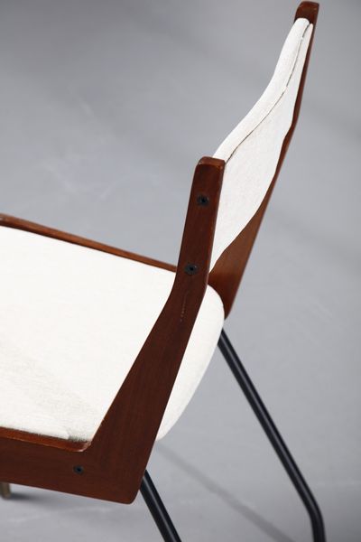 RATTI CARLO : attribuito. Sei sedie  - Asta Asta 370 | DESIGN E ARTI DECORATIVE DEL NOVECENTO Virtuale - Associazione Nazionale - Case d'Asta italiane