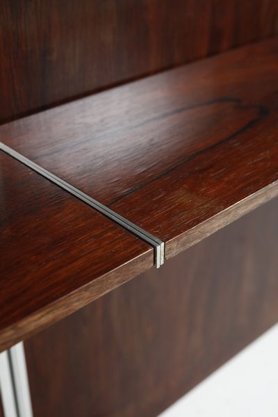 RIZZO WILLY (1928 - 2013) : attribuito. Parete attrezzata  - Asta Asta 370 | DESIGN E ARTI DECORATIVE DEL NOVECENTO Virtuale - Associazione Nazionale - Case d'Asta italiane