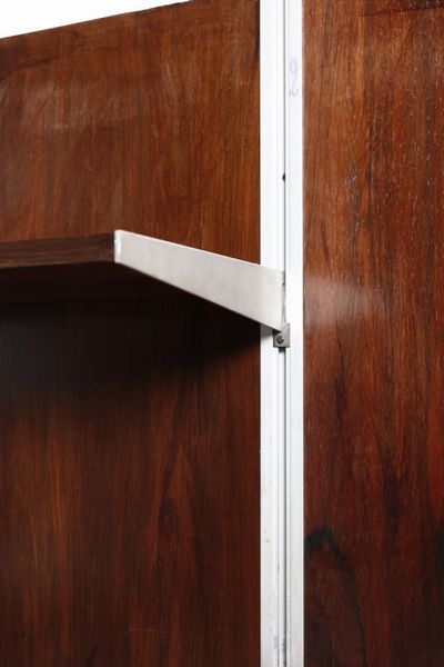 RIZZO WILLY (1928 - 2013) : attribuito. Parete attrezzata  - Asta Asta 370 | DESIGN E ARTI DECORATIVE DEL NOVECENTO Virtuale - Associazione Nazionale - Case d'Asta italiane