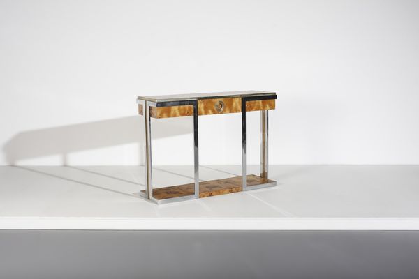 RIZZO WILLY (1928 - 2013) : attribuito. Consolle per Mario Sabot  - Asta Asta 370 | DESIGN E ARTI DECORATIVE DEL NOVECENTO Virtuale - Associazione Nazionale - Case d'Asta italiane