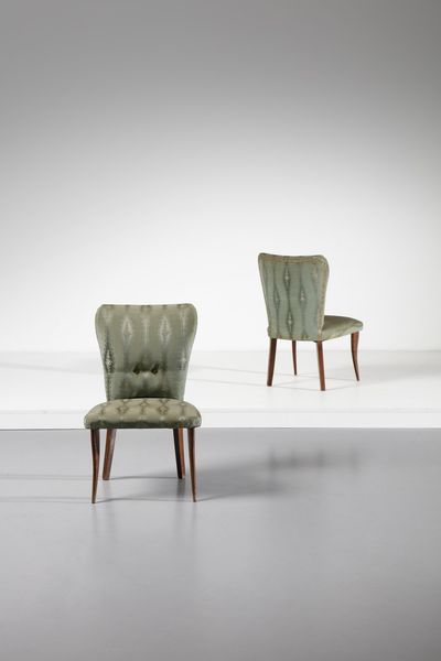 MANIFATTURA ITALIANA : Coppia di poltroncine da camera  - Asta Asta 370 | DESIGN E ARTI DECORATIVE DEL NOVECENTO Virtuale - Associazione Nazionale - Case d'Asta italiane