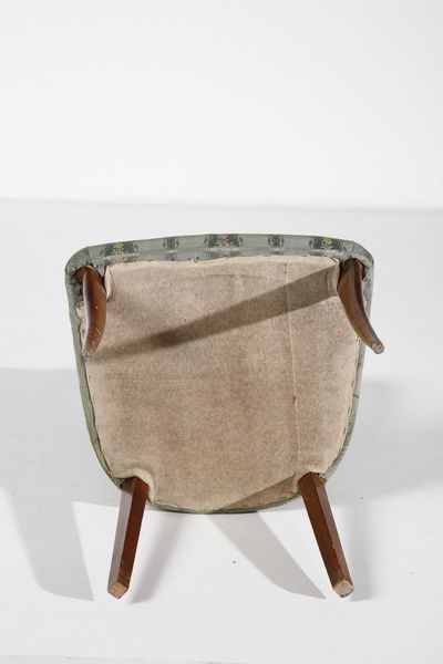 MANIFATTURA ITALIANA : Coppia di poltroncine da camera  - Asta Asta 370 | DESIGN E ARTI DECORATIVE DEL NOVECENTO Virtuale - Associazione Nazionale - Case d'Asta italiane