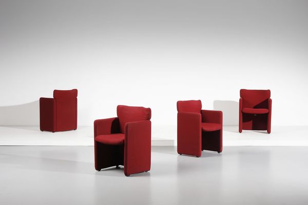 CENTRO PROGETTI TECNO : Quattro sedie S148  - Asta Asta 370 | DESIGN E ARTI DECORATIVE DEL NOVECENTO Virtuale - Associazione Nazionale - Case d'Asta italiane