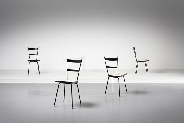 MANIFATTURA ITALIANA : Quattro sedie  - Asta Asta 370 | DESIGN E ARTI DECORATIVE DEL NOVECENTO Virtuale - Associazione Nazionale - Case d'Asta italiane