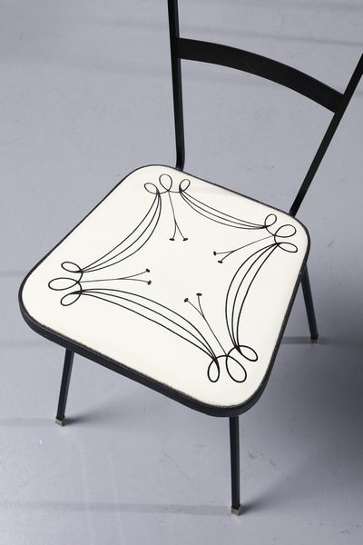 MANIFATTURA ITALIANA : Quattro sedie  - Asta Asta 370 | DESIGN E ARTI DECORATIVE DEL NOVECENTO Virtuale - Associazione Nazionale - Case d'Asta italiane