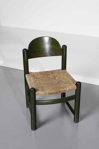 MANIFATTURA ITALIANA : Otto sedie  - Asta Asta 370 | DESIGN E ARTI DECORATIVE DEL NOVECENTO Virtuale - Associazione Nazionale - Case d'Asta italiane