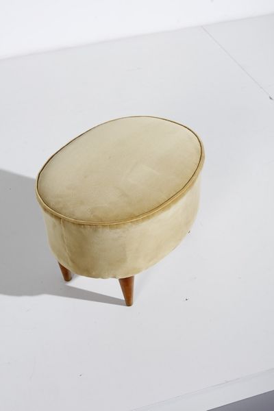 MANIFATTURA ITALIANA : Coppia di poggiapiedi  - Asta Asta 370 | DESIGN E ARTI DECORATIVE DEL NOVECENTO Virtuale - Associazione Nazionale - Case d'Asta italiane