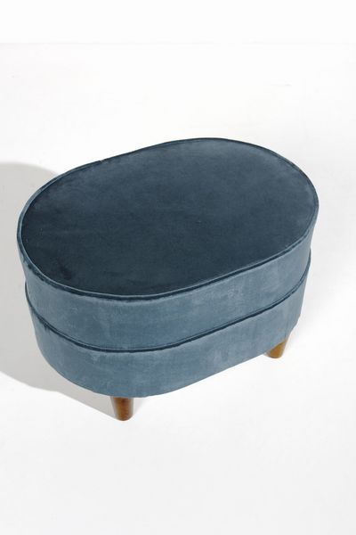 MANIFATTURA ITALIANA : Coppia di poggiapiedi  - Asta Asta 370 | DESIGN E ARTI DECORATIVE DEL NOVECENTO Virtuale - Associazione Nazionale - Case d'Asta italiane