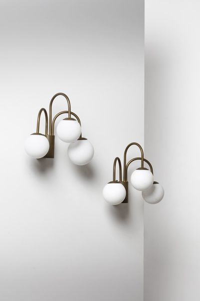 MANIFATTURA ITALIANA : Coppia di lampade da parete  - Asta Asta 370 | DESIGN E ARTI DECORATIVE DEL NOVECENTO Virtuale - Associazione Nazionale - Case d'Asta italiane