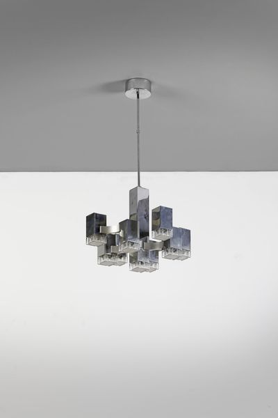 SCIOLARI GAETANO : Lampada a sospensione  - Asta Asta 370 | DESIGN E ARTI DECORATIVE DEL NOVECENTO Virtuale - Associazione Nazionale - Case d'Asta italiane