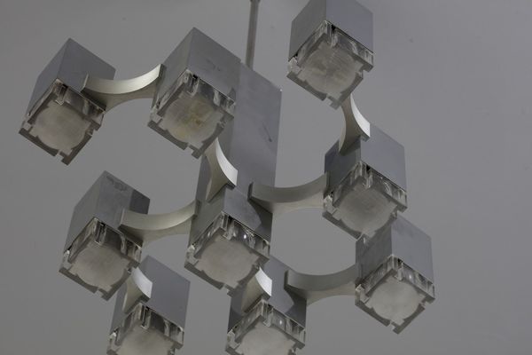SCIOLARI GAETANO : Lampada a sospensione  - Asta Asta 370 | DESIGN E ARTI DECORATIVE DEL NOVECENTO Virtuale - Associazione Nazionale - Case d'Asta italiane