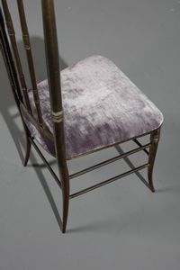 MANIFATTURA ITALIANA : Coppia di sedie Chiavarine  - Asta Asta 370 | DESIGN E ARTI DECORATIVE DEL NOVECENTO Virtuale - Associazione Nazionale - Case d'Asta italiane