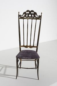 MANIFATTURA ITALIANA : Coppia di sedie Chiavarine  - Asta Asta 370 | DESIGN E ARTI DECORATIVE DEL NOVECENTO Virtuale - Associazione Nazionale - Case d'Asta italiane