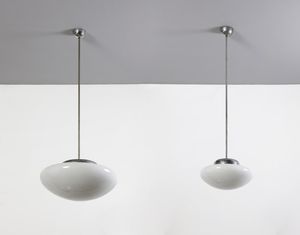 MANIFATTURA ITALIANA - Coppia di lampade da soffitto