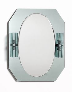VECA - Specchio con coppia di appliques