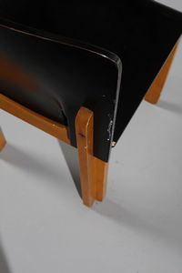 SCARPA AFRA (1937 -2011) & TOBIA (n. 1935) : attribuito. Sei sedie  - Asta Asta 370 | DESIGN E ARTI DECORATIVE DEL NOVECENTO Virtuale - Associazione Nazionale - Case d'Asta italiane