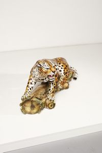 MANIFATTURA ITALIANA : Leopardo  - Asta Asta 370 | DESIGN E ARTI DECORATIVE DEL NOVECENTO Virtuale - Associazione Nazionale - Case d'Asta italiane