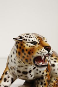 MANIFATTURA ITALIANA : Leopardo  - Asta Asta 370 | DESIGN E ARTI DECORATIVE DEL NOVECENTO Virtuale - Associazione Nazionale - Case d'Asta italiane