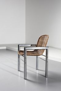 MANIFATTURA ITALIANA : Coppia di sedie  - Asta Asta 370 | DESIGN E ARTI DECORATIVE DEL NOVECENTO Virtuale - Associazione Nazionale - Case d'Asta italiane