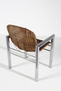 MANIFATTURA ITALIANA : Coppia di sedie  - Asta Asta 370 | DESIGN E ARTI DECORATIVE DEL NOVECENTO Virtuale - Associazione Nazionale - Case d'Asta italiane