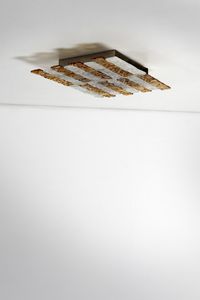 AV MAZZEGA : Lampada a plafoniera  - Asta Asta 370 | DESIGN E ARTI DECORATIVE DEL NOVECENTO Virtuale - Associazione Nazionale - Case d'Asta italiane