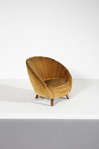 ULRICH GUGLIELMO (1904 - 1977) : attribuito. Poltrona  - Asta Asta 370 | DESIGN E ARTI DECORATIVE DEL NOVECENTO Virtuale - Associazione Nazionale - Case d'Asta italiane