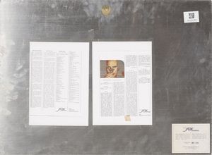DIAS ANTONIO (1944 - 2018) : A public portraits  - Asta Asta 370 | DESIGN E ARTI DECORATIVE DEL NOVECENTO Virtuale - Associazione Nazionale - Case d'Asta italiane