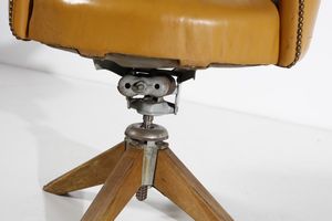 MANIFATTURA ITALIANA : Sedia girevole da ufficio  - Asta Asta 370 | DESIGN E ARTI DECORATIVE DEL NOVECENTO Virtuale - Associazione Nazionale - Case d'Asta italiane