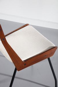 RATTI CARLO : attribuito. Sei sedie  - Asta Asta 370 | DESIGN E ARTI DECORATIVE DEL NOVECENTO Virtuale - Associazione Nazionale - Case d'Asta italiane